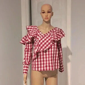 Walter baker gingham Anabella top